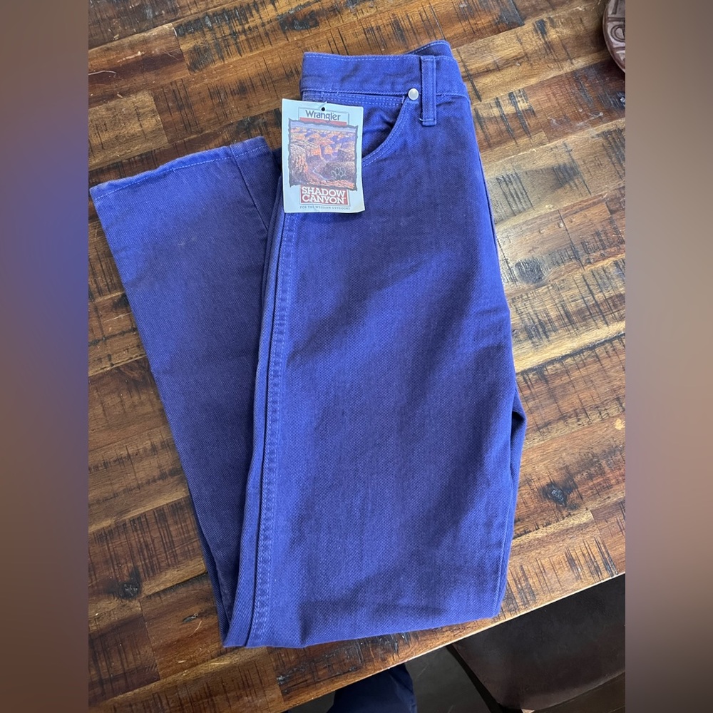Purple wranglers new with tags one area light sun damage